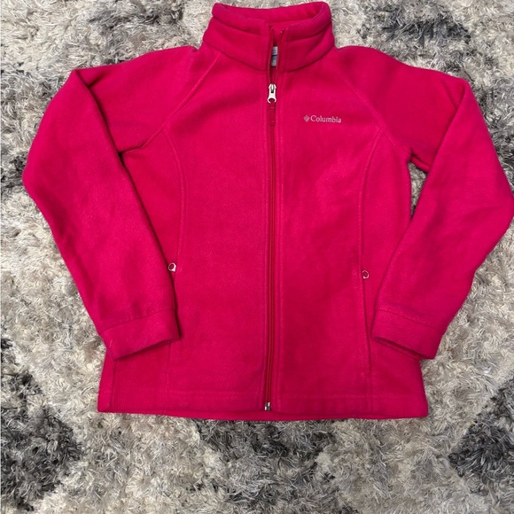 Columbia Vibrant Pink Fleece Jacket - Picture 1 of 7